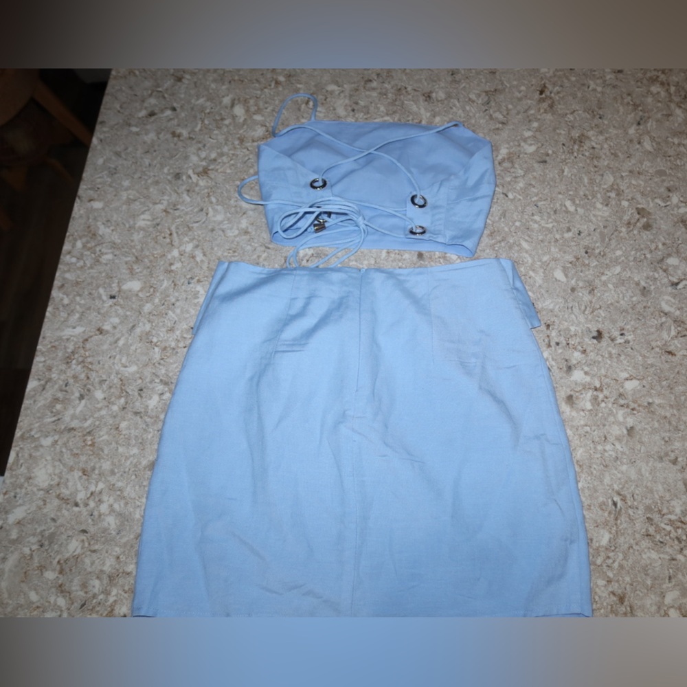 Light Blue Two-Piece Set - Picture 9 of 9
